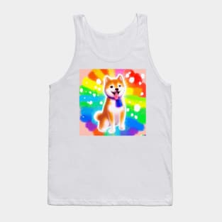 Rainbow Shiba Inu Tank Top